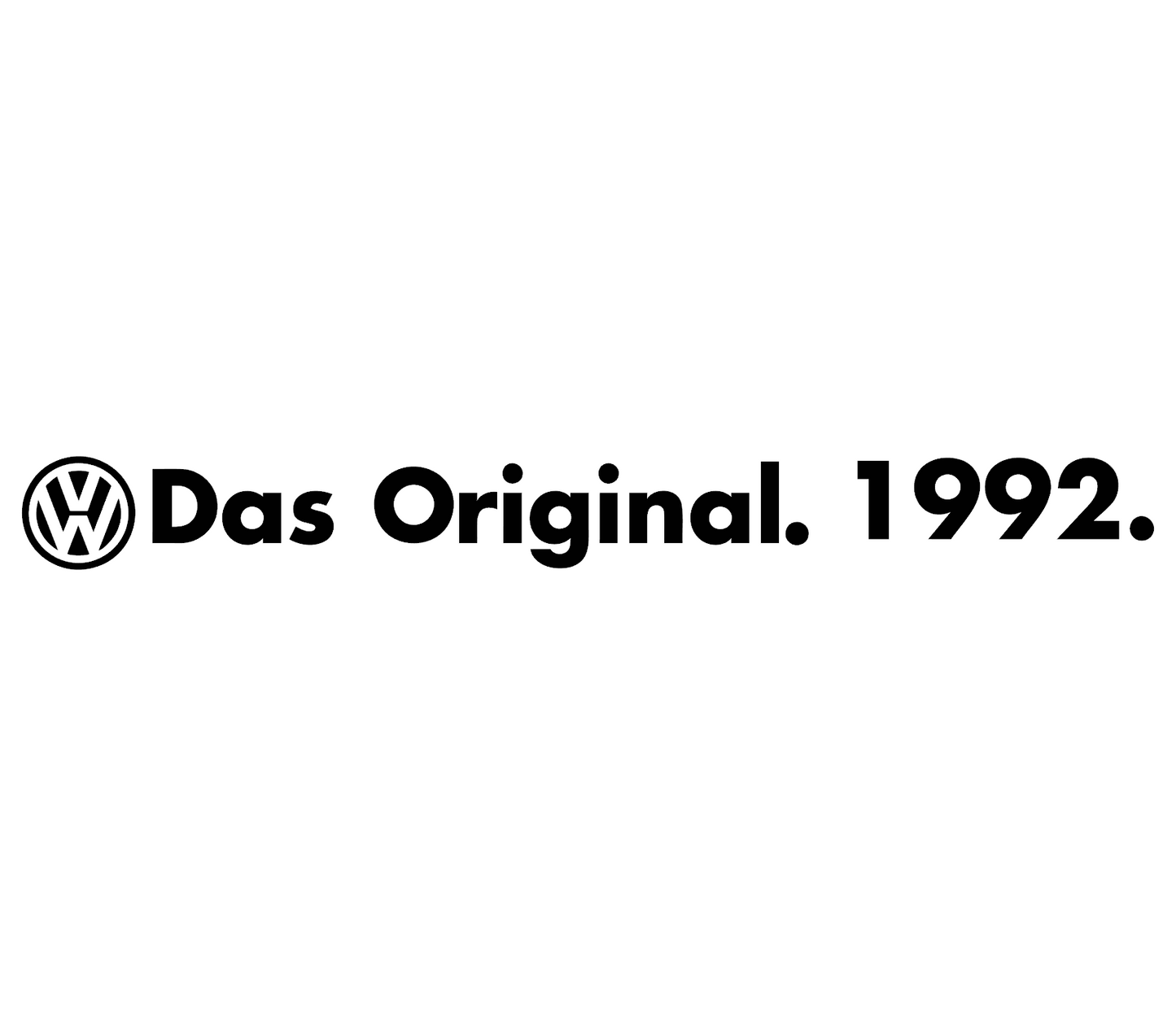 Naljepnica za auto "Das original 1992"