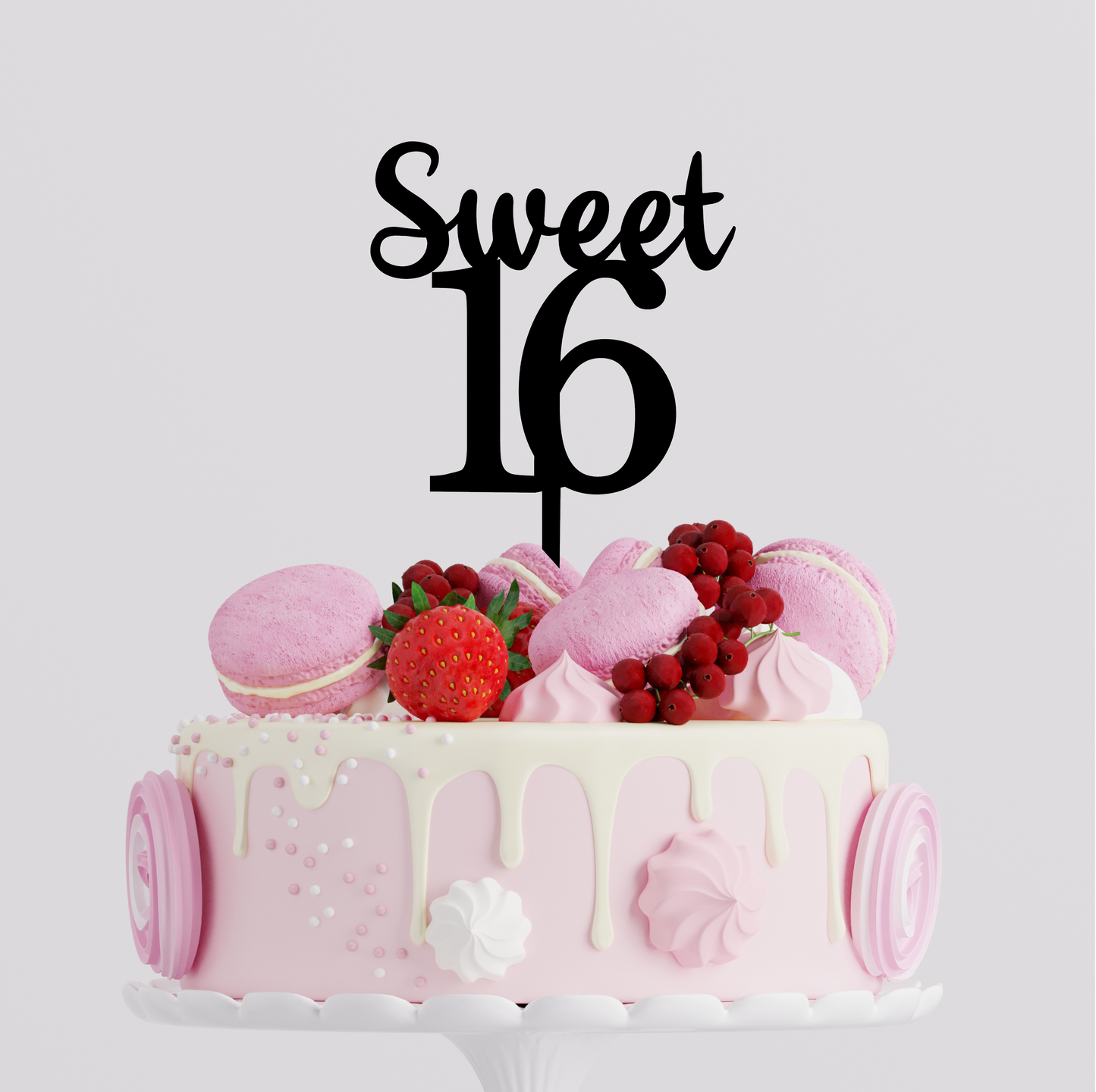 Topper za tortu "Sweet 16"