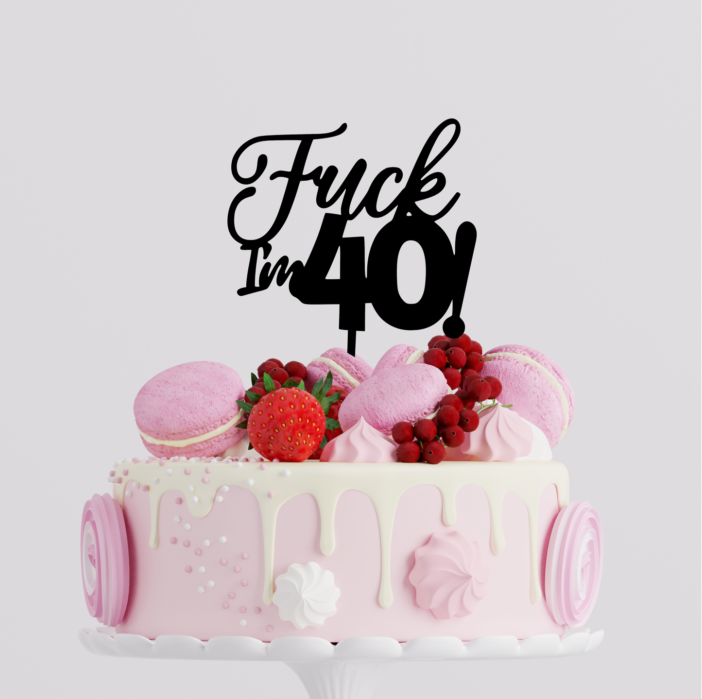Topper za tortu "Fuck I'm 40"