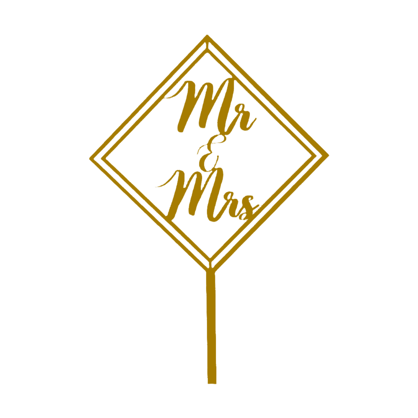Topper za tortu "Mr & Mrs"