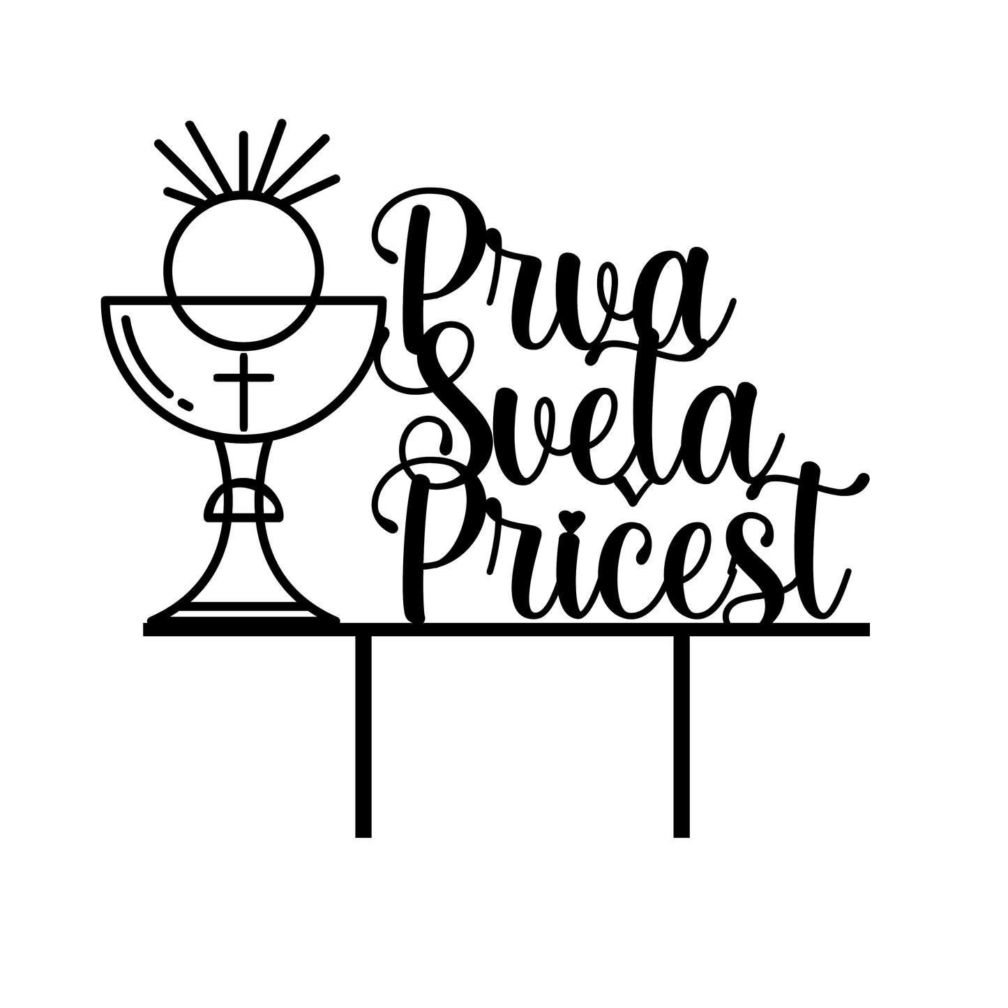 Topper za tortu "Prva Sveta Pričest"