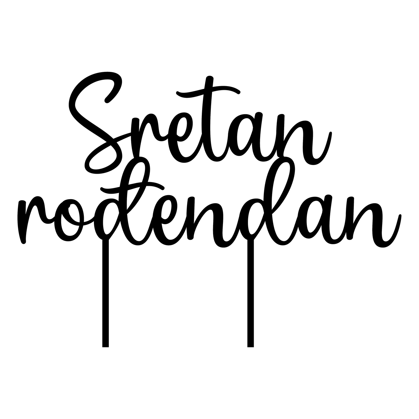 Topper za tortu "Sretan rođendan"