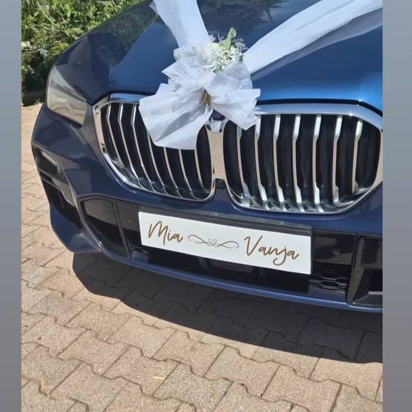 Tablice za auto - Svadbene tablice za auto - set 2 kom