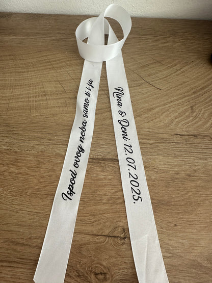 Vrpca za vjenčani buket, čaše, poklone