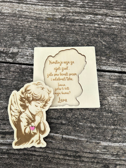 Pitalica za kumstvo - anđeo