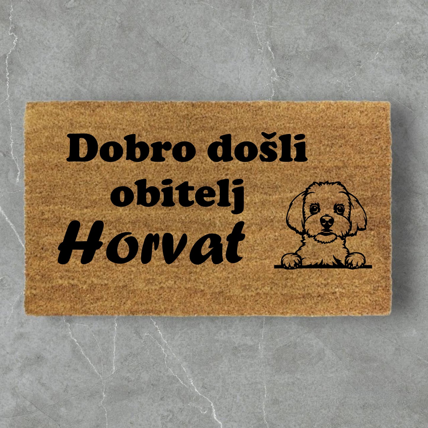 Personalizirani otirač "Dobro došli"