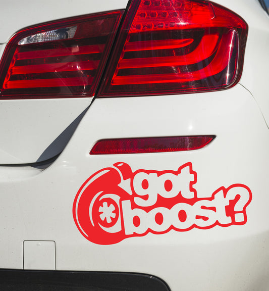 Naljepnica za auto "Got boost?"