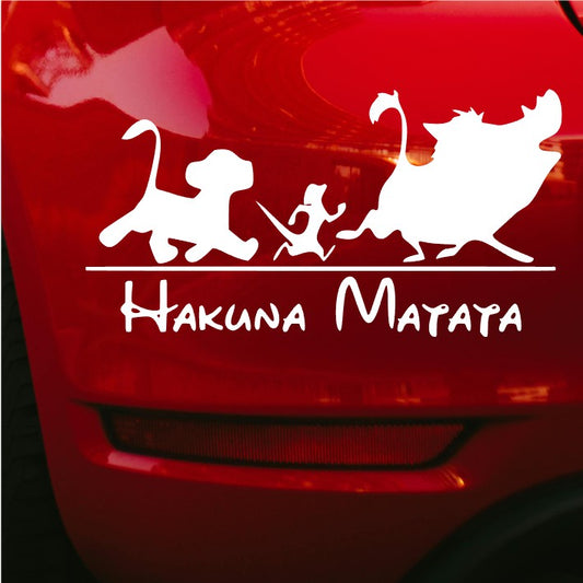 Naljepnica za auto "Hakuna matata"