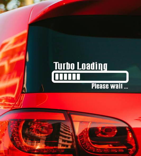 Naljepnica za auto "Turbo loading"