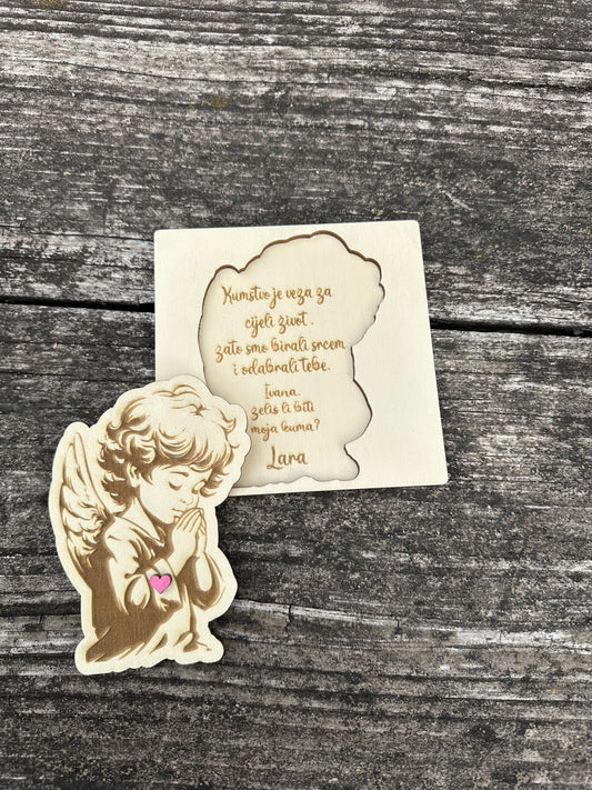 Pitalica za kumstvo - anđeo