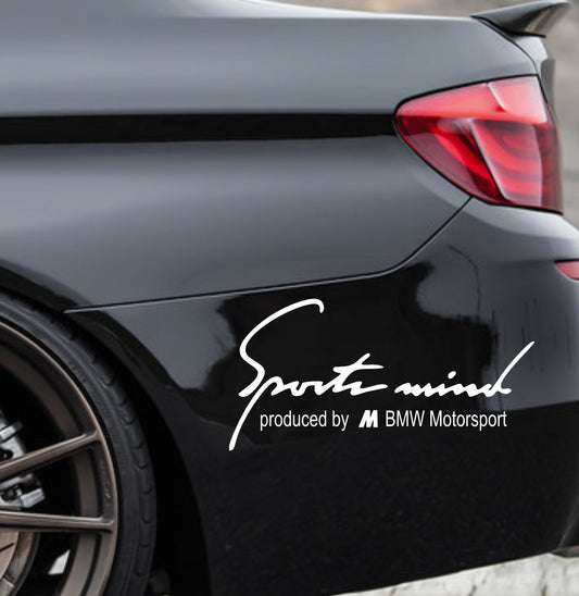 Naljepnica za auto "Sportsmind produced by BMW"