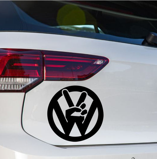 Naljepnica za auto "VW peace logo"